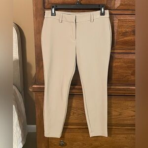 Express Ankle Slim Pants in Light Beige